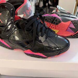 Jordan Black and Pink Women's Sneakers